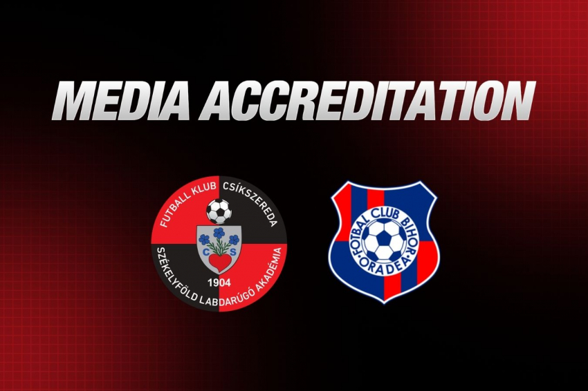 Sajtóakkreditáció az FK Csíkszereda–Nagyváradi Bihar FC mérkőzésre